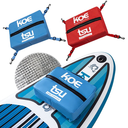 Adjustable Paddleboard Deck Cooler Storage Bag - Sealed Zipper Food Bag for Stand-Up Paddle Boards