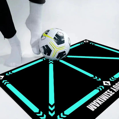 90cm Football Training Mat - Durable Non-Slip Foldable Soccer Dribble Training Equipment for Kids & Adults