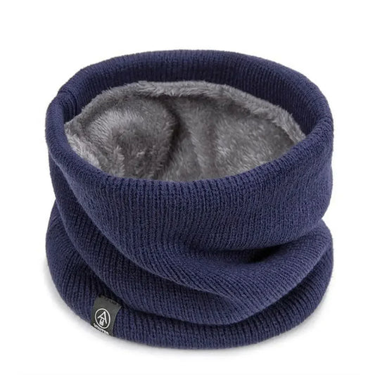 Winter Sports Neck Warmer - Soft Knitted Face Cover Scarf for Men & Women - Cold-Proof Thick Collar for Skating, Running & Hiking