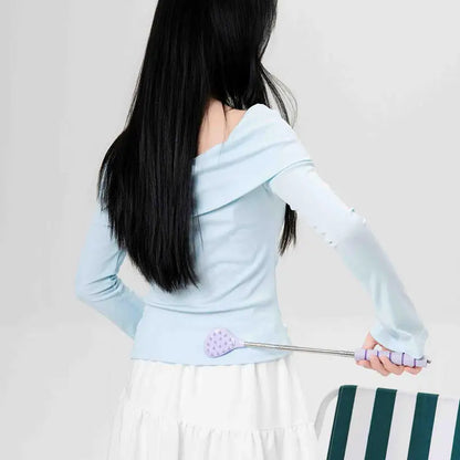 Retractable Dual-Spike Back Scratcher & Massage Tool