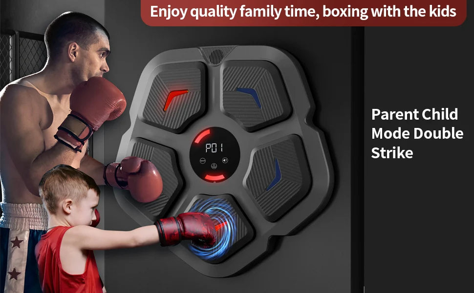 Smart Bluetooth Music Boxing Trainer - Rhythm Response Fitness Bag for Sports & Muay Thai Exercise