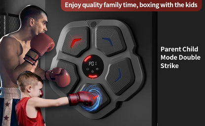 Smart Bluetooth Music Boxing Trainer - Rhythm Response Fitness Bag for Sports & Muay Thai Exercise