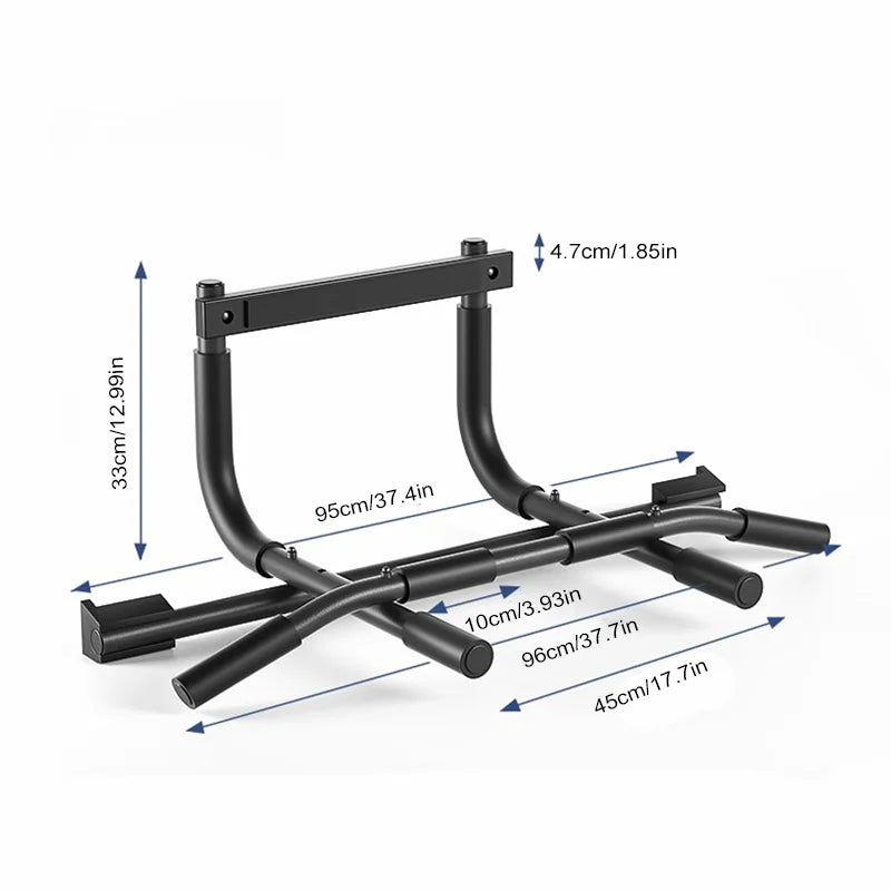 Portable Pull-Up Bar - Lifting and Grip Strength Trainer for Home and Gym Fitness Workouts