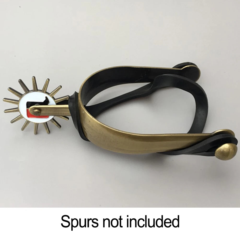 Western Equestrian Spur Straps - Thickened Rubber with Alloy Buckle (1 Pair)