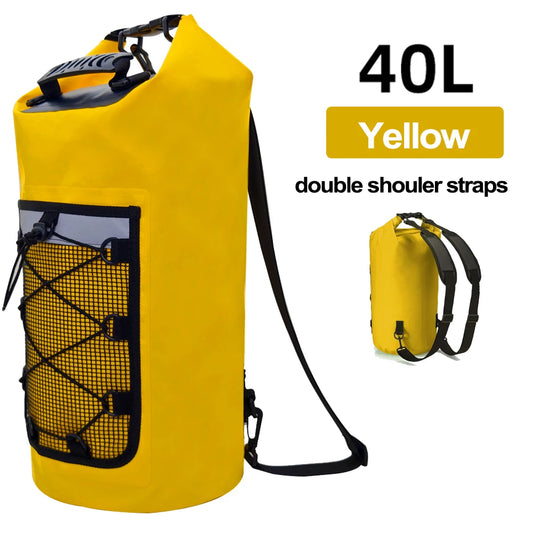 Waterproof Dry Bag Backpack 10L 20L - PVC Shoulder Pack for Kayaking, Surfing, Rafting, Trekking & Boating