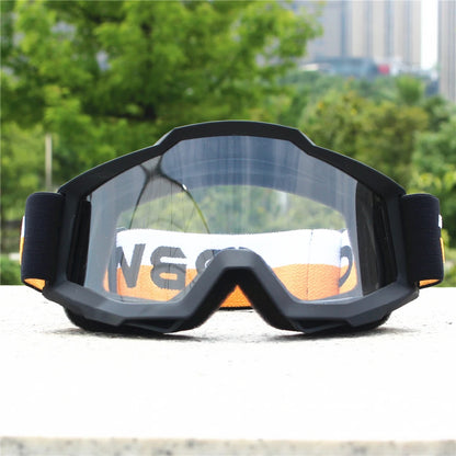 Vintage Motorcycle Goggles – MX Motocross Safety Glasses with Night Vision for Helmet & Driving