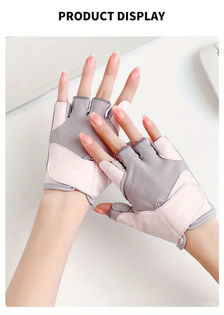 Lightweight Workout Gloves with Excellent Grip - Unisex - Weightlifting, Cycling, Exercise, Training, Fitness & Rowing