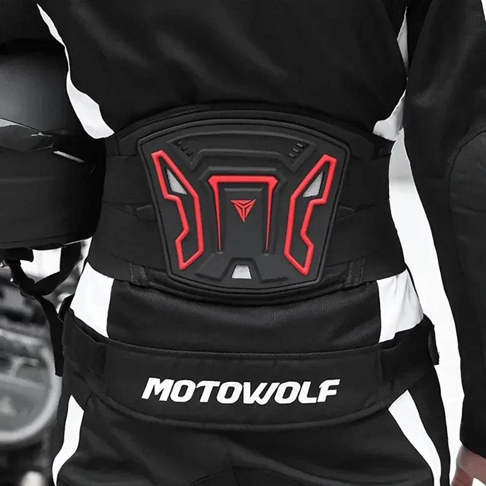 Professional Motorcycle Waist Protector - Adjustable Breathable Motocross Cycling Guard Belt