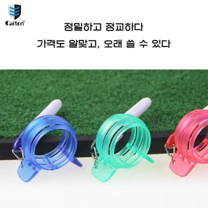 Precision Golf Ball Line Marker Tool - Golf Ball Marking Stencils with Color Markers & Alignment Accessories