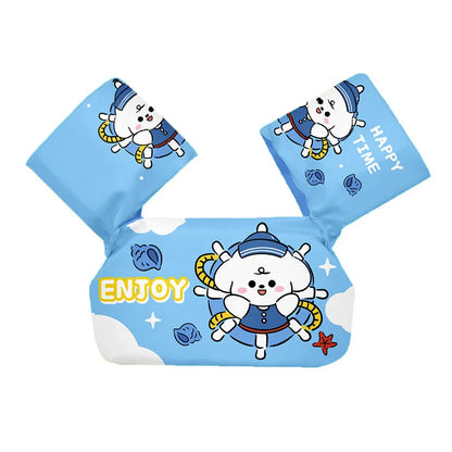 Adjustable Baby Swimming Life Jacket - Cartoon Foam Arm Sleeves with Safety Float Ring for Pool Training