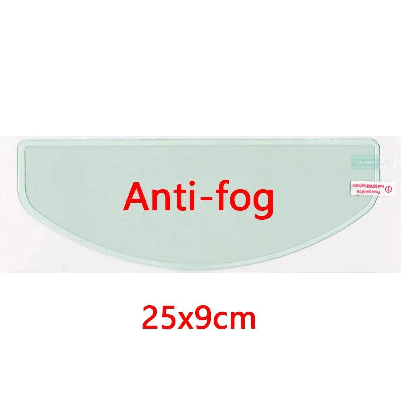 Clear Nano Film Helmet Sticker – Anti-Rain & Anti-Fog Protection for Motorbike Riders, Easy Application for Enhanced Visibility