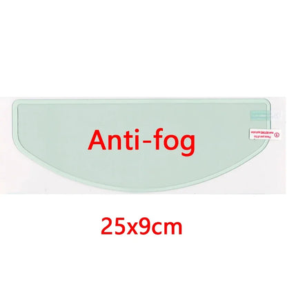 Clear Nano Film Helmet Sticker – Anti-Rain & Anti-Fog Protection for Motorbike Riders, Easy Application for Enhanced Visibility