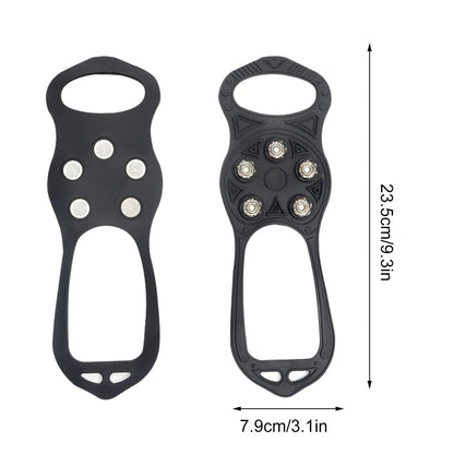 Universal Winter Snow Grips - Anti-Slip Boot Spikes with Studs for Outdoor Hiking and Climbing