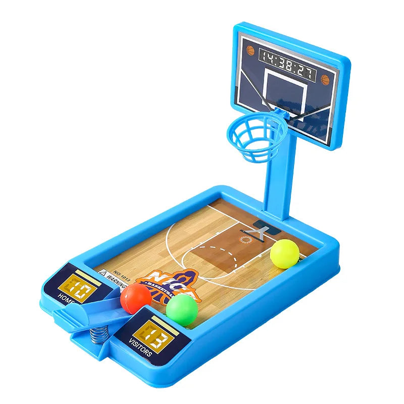 Mini Basketball Shooting Game - Desktop Basketball Hoop Toy for Kids & Family (Indoor Educational Game, 18x12cm)