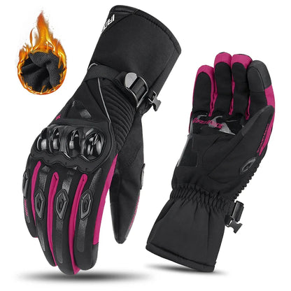 Winter Motorcycle Gloves - Windproof Waterproof Touch Screen Motocross Riding Gloves for Men