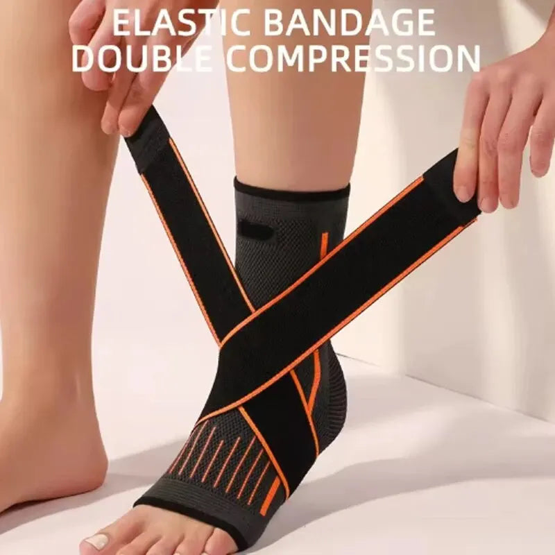 Sports Ankle Brace - Adjustable Compression Support for Men & Women | Running, Hiking, Basketball Protection