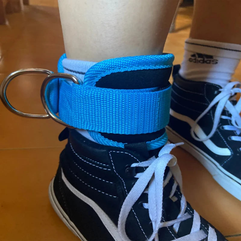 Professional Cable Ankle Straps - Double D-Ring Ankle Cuffs for Gym Workouts