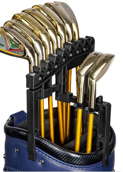 Adjustable Golf Club Organizer - 9 Iron Holder Training Aid with Anti-Collision Design (Model ZJ018)