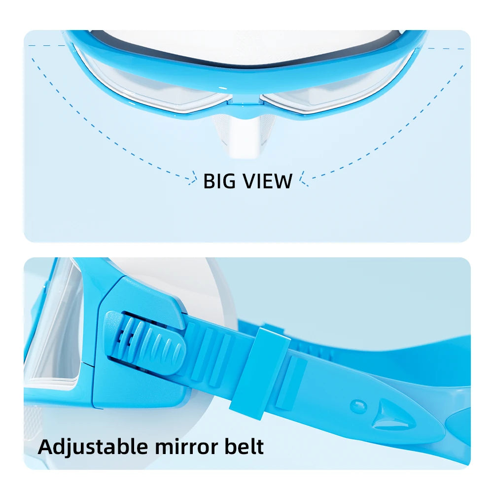 Professional Scuba Diving Mask Set HD Anti-Fog Lens UV Protection Adjustable Snorkeling Swimming Goggles for Adult Divers