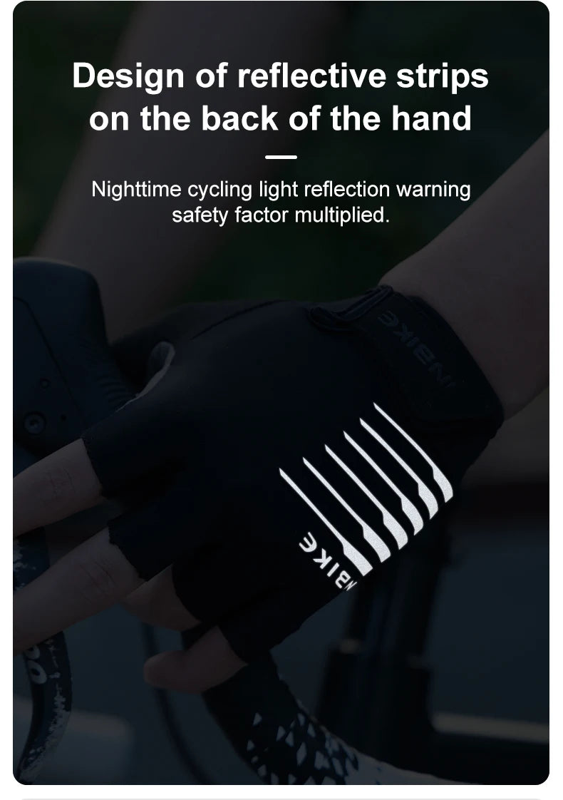Half-Finger Gel Cycling Gloves - Shockproof Padded Sport Gloves for Men & Women