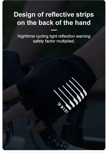 Half-Finger Gel Cycling Gloves - Shockproof Padded Sport Gloves for Men & Women