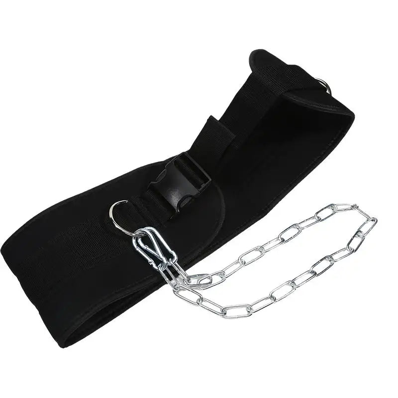 Weight Lifting Belt with Chain - Dipping Belt for Pull-Ups and Strength Training