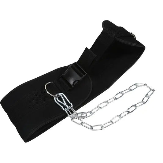 Weight Lifting Belt with Chain - Dipping Belt for Pull-Ups and Strength Training