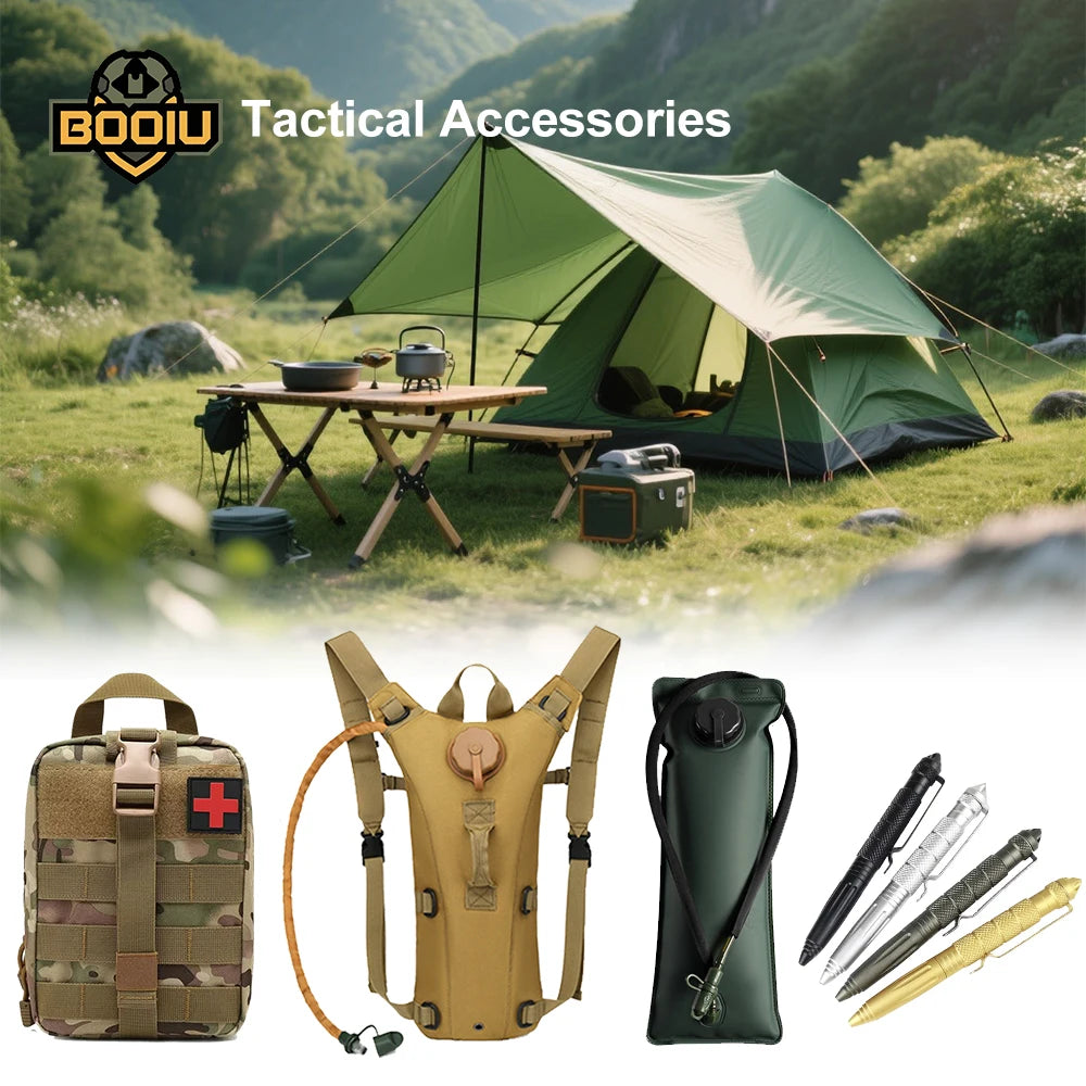 BOOIU Tactical Helmet Cover - Camo Cloth with Velcro for Airsoft Fast Helmets | Military CS Hunting Gear (Cover Only, Helmet Not Included)