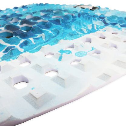 EVA Surfboard Traction Pad - 3-Piece Deck Grip with Tail Kick