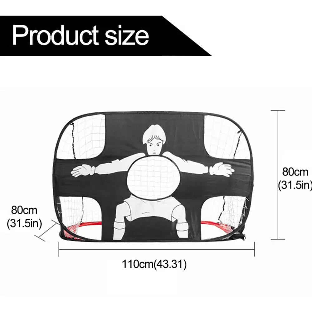 Foldable Football Goal – Nylon Soccer Target Net for Kids and Adults, Ideal for Playground, Backyard, Indoor & Outdoor Training