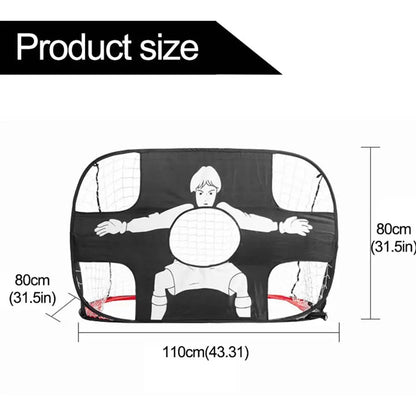 Foldable Football Goal – Nylon Soccer Target Net for Kids and Adults, Ideal for Playground, Backyard, Indoor & Outdoor Training