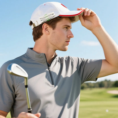 Golf Hat Clip Organizer - Convenient Brimmed Hat Holder with Quick Access Storage for Golf Cart Seats