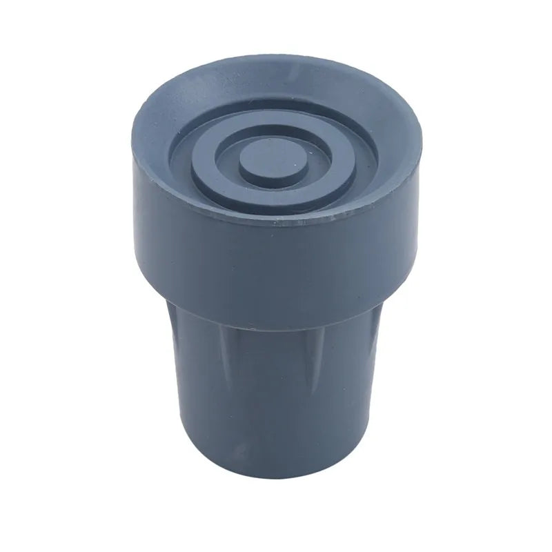 Heavy Duty Rubber Walking Stick Ferrule - Metal End Cap Cover for Canes, Crutches & Hiking Sticks (1-3 Pack)