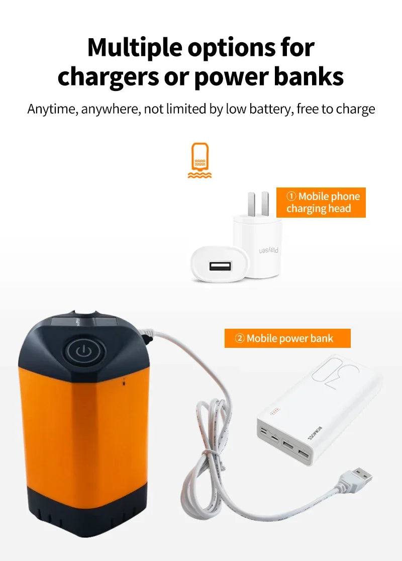 Portable Rechargeable Electric Shower Pump 2026 – USB Powered Waterproof for Outdoor Camping Beach Hiking Pet Bath Car Wash