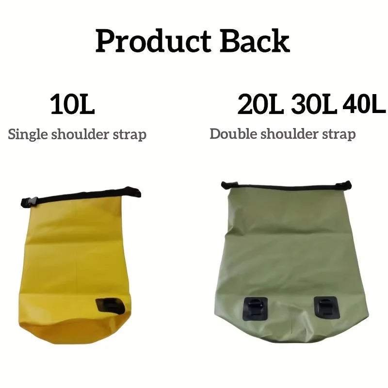 Waterproof Dry Bag Backpack 10L 20L - PVC Shoulder Pack for Kayaking, Surfing, Rafting, Trekking & Boating