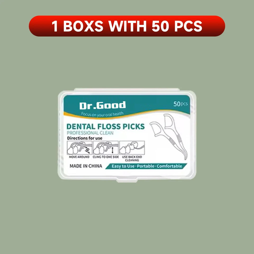 Dental Floss Picks - Oral Care Tools (50/150/300/600/1000 PCS Options)