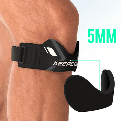 Patella Knee Strap Band - Knee Pain Support & Stabilizer Brace with Ergonomic Tendon Pad