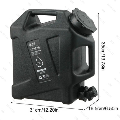 Portable Water Container with Electric Pump - 11L/12L Camping Water Dispenser for Outdoor Use