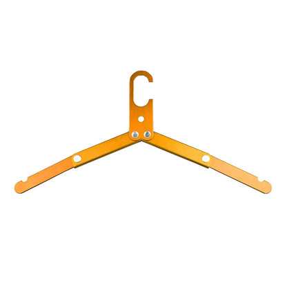 Portable Aluminum Alloy Folding Hanger - Space-Saving Coat Drying Rack for Camping and Travel