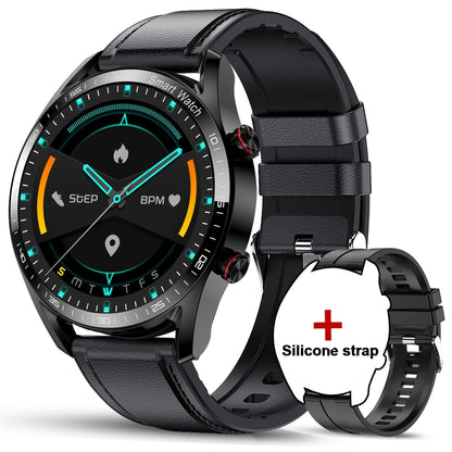 1.53" Full Touch Screen Smart Watch - Multi-Sport Mode with ECG+PPG, Waterproof & Bluetooth Call
