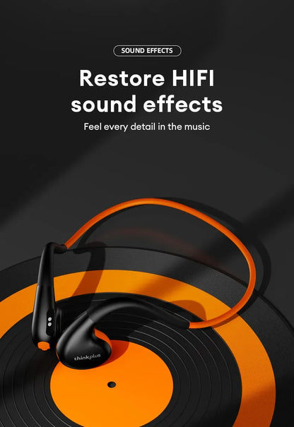 Air Conduction Wireless Headphones - Bluetooth 5.3 Sport Earphones with Ear Hook & Mic