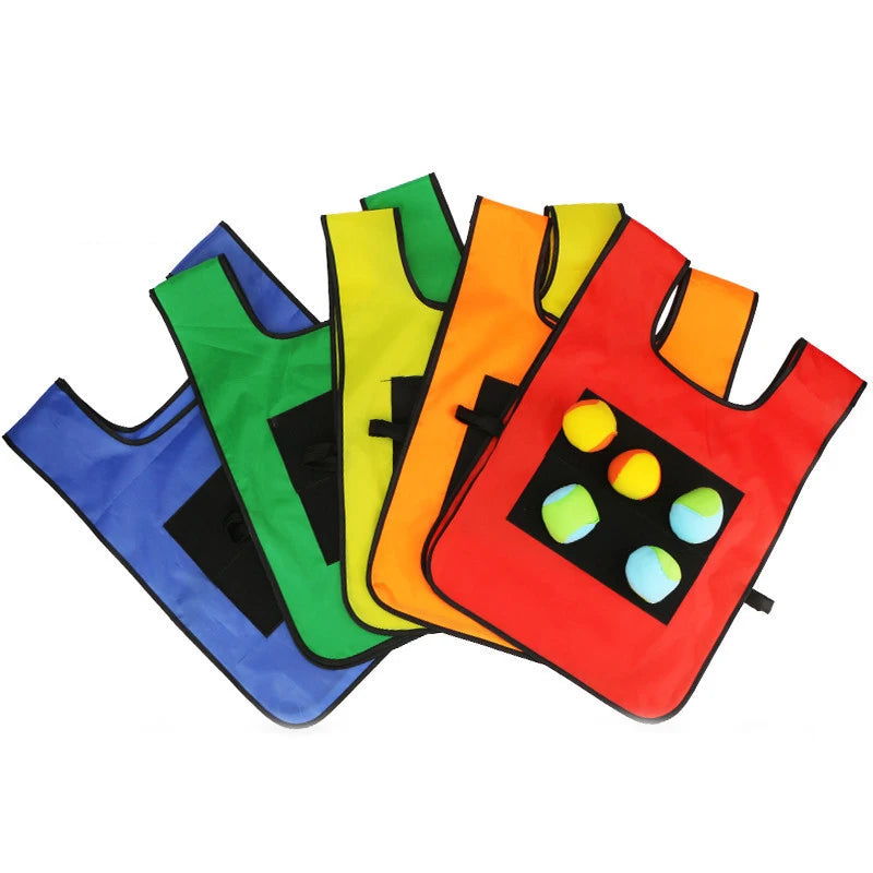 Sticky Ball Vest Set - Outdoor Sports Game for Kids | Parent-Child Interactive Exercise Toy | Safe Physical Activity Gift
