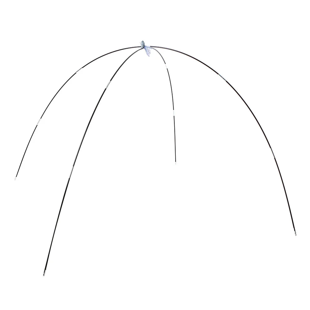 Glass Fiber Tent Arc Poles Replacement - 12-Piece Set (1 Pair) for Camping Tents (3.26m/3.4m/3.9m Options)