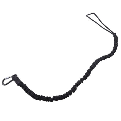 Anti-Fall Safety Lanyard with Carabiner Hook - Bungee Tether Tool Rope for Climbing, Aerial Work & Working at Heights Accessories