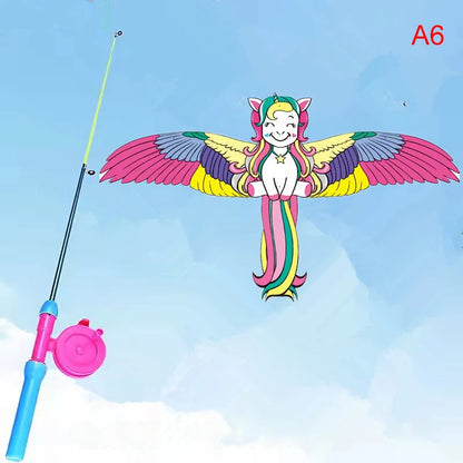 Mini Plastic Kite | 40cm | Hand Brake | Outdoor Fun | Sports Toys | Kites for Kids | Gifts