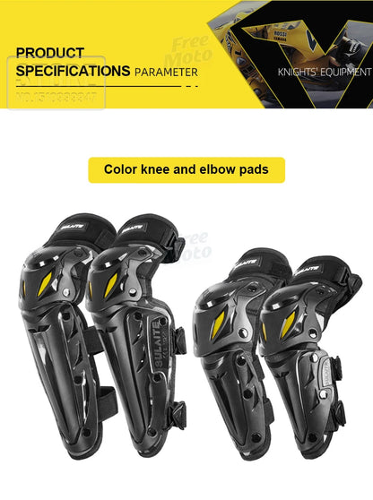 Motorcycle Knee and Elbow Protection Guards - Motocross Off-Road Racing MTB Pads