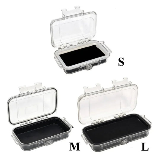 Waterproof Shockproof Camping Storage Box - ABS Plastic Safety Equipment Toolbox with Sealed Protection