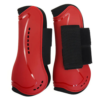 Adjustable Horse Leg Splint Boots - PU Neoprene Protective Support for Training, Racing, Riding & Jumping