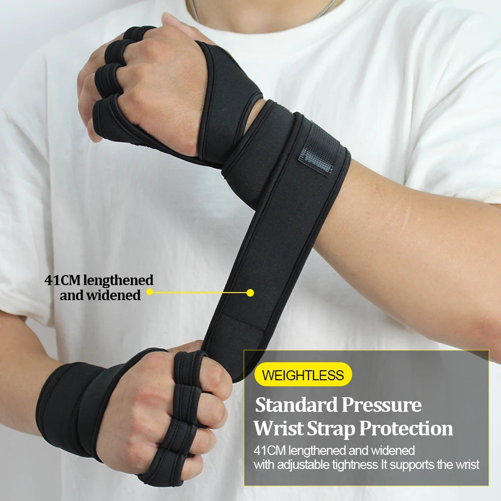 Premium Workout Gloves - Men & Women Fitness Training Gloves for Weightlifting, Bodybuilding & Gym with Wrist Palm Protection