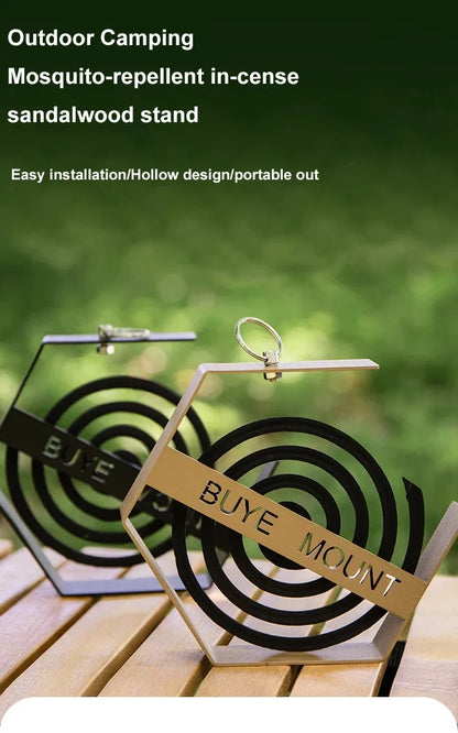 Hanging Mosquito Coil Holder - Outdoor Camping Tray for Hiking & Tourist Supplies